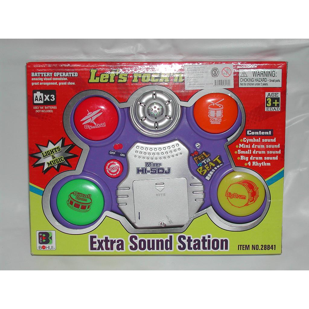 BATERIA CON LUZ Y SONIDO /17 abajo