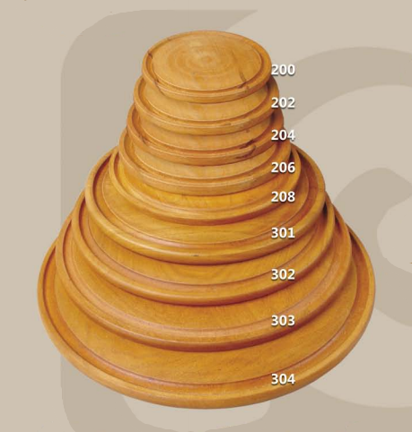 PIZZERA CON RANURA 32CM DE ALGARROBO