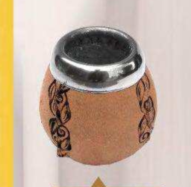 MATE CALABAZA FORR E/CUERO C/VIROLA