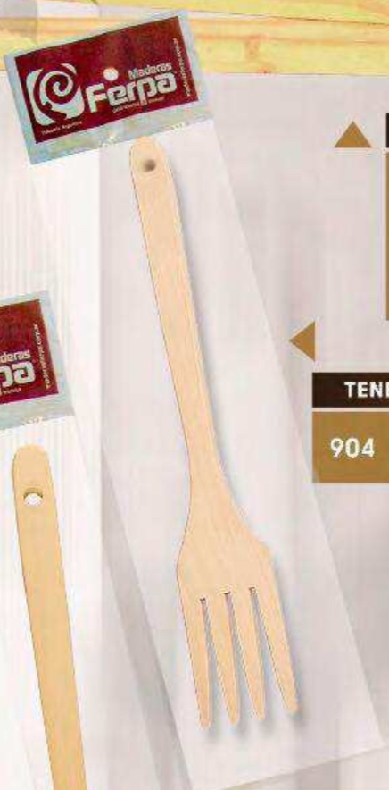 TENEDOR MANGO PLANO 30CM