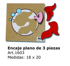 ENCAJE PLANO DE 3 PIEZAS