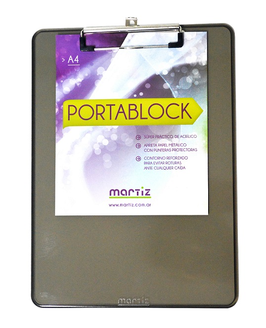 PORTA BLOCK CARTA Y A4 ACRILICO