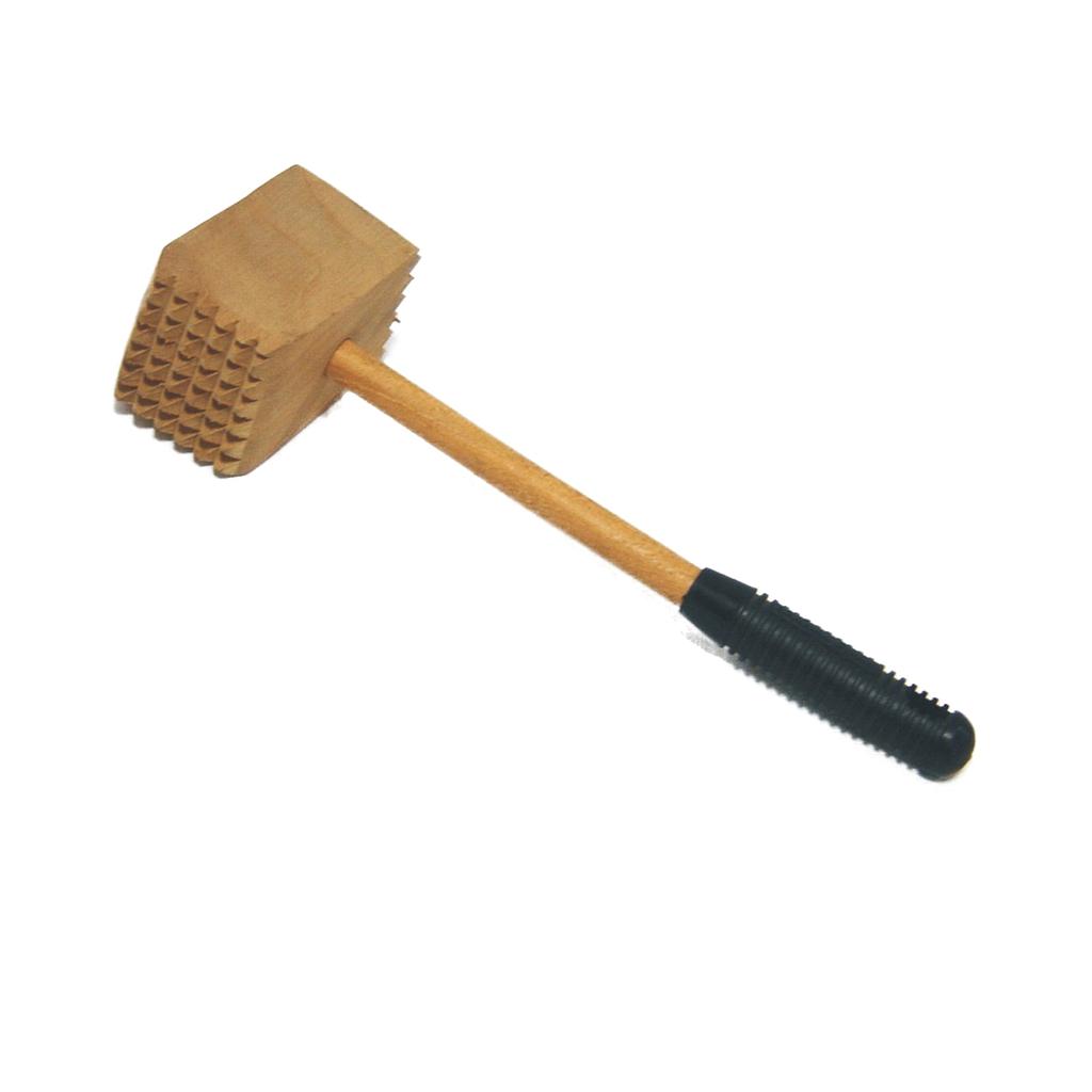 Bate bife N° 0 c/mango redondo de 1,3., c/cabo color torneado