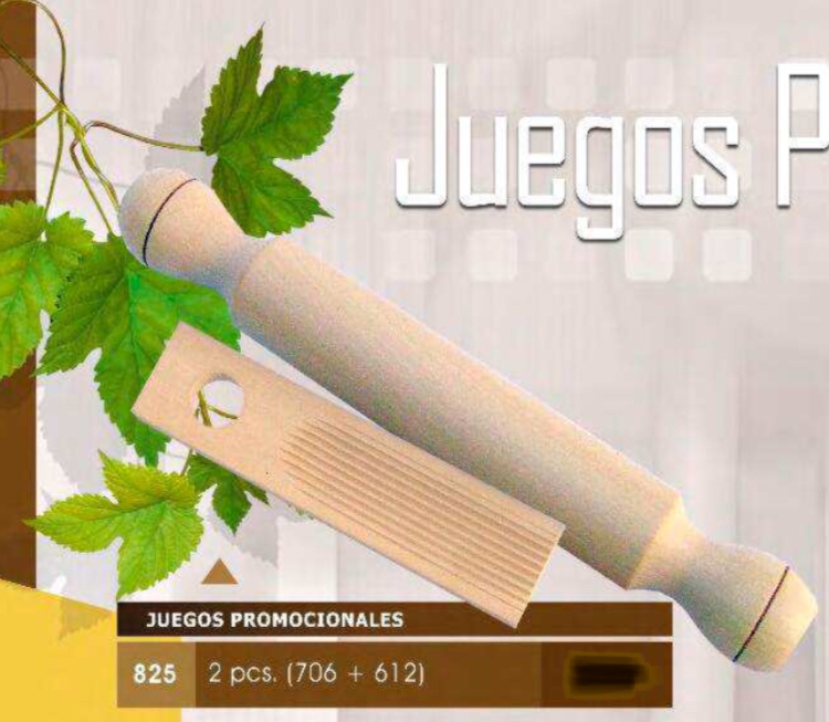 Jgo. De palo repostero y ñoquera