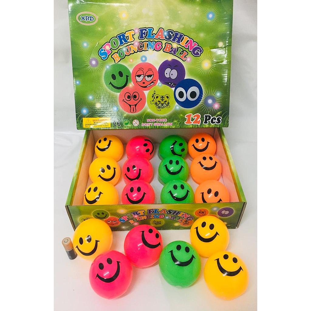 Pelota luminosa con chifle X 12/