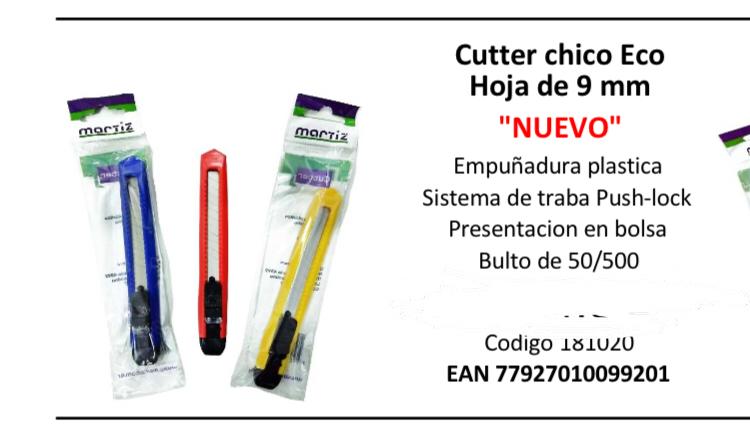 cutter chico eco hoja de 9mm