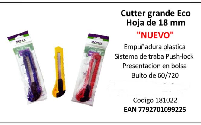 cutter grande Eco hoja de 18 mm