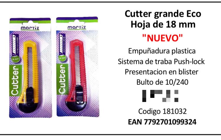 cutter grande eco hoja de 18 mm