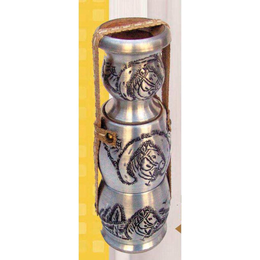 Equipo matero apilable de 3 pzas,forrado c/aluminio 