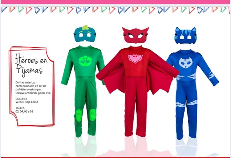 Disfraz Heroes en pijamas 