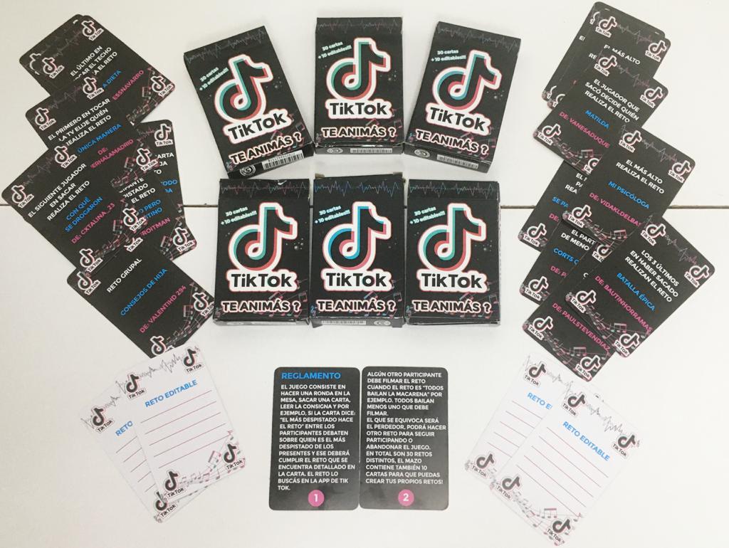 Tik-Tok juego de cartas interactivo