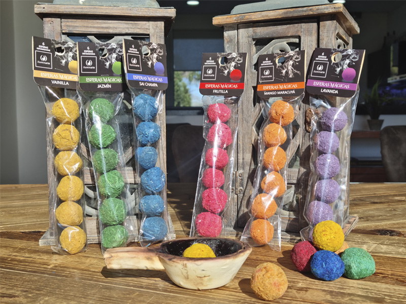 Esferas aromáticos p/sahumar x 6u 