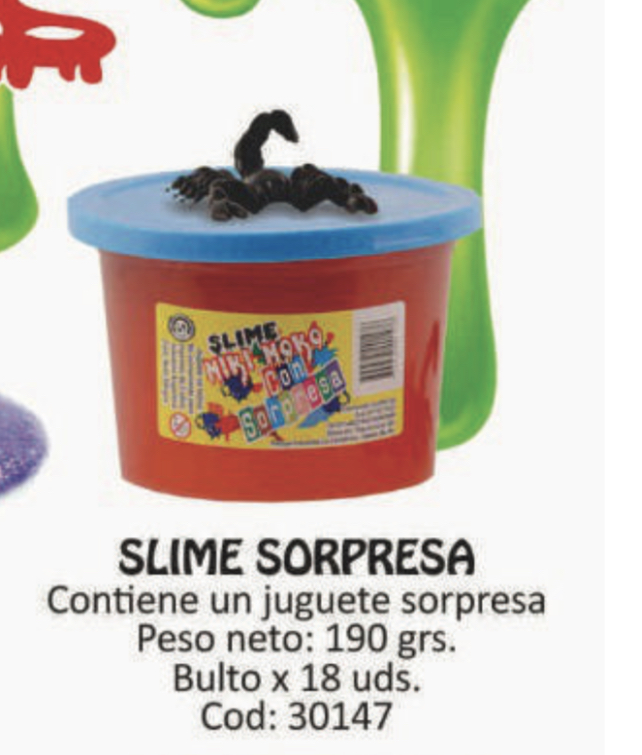 slime chico con sorpresa