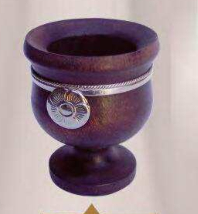 Mate copita azabache c/ alpca (algarrobo)