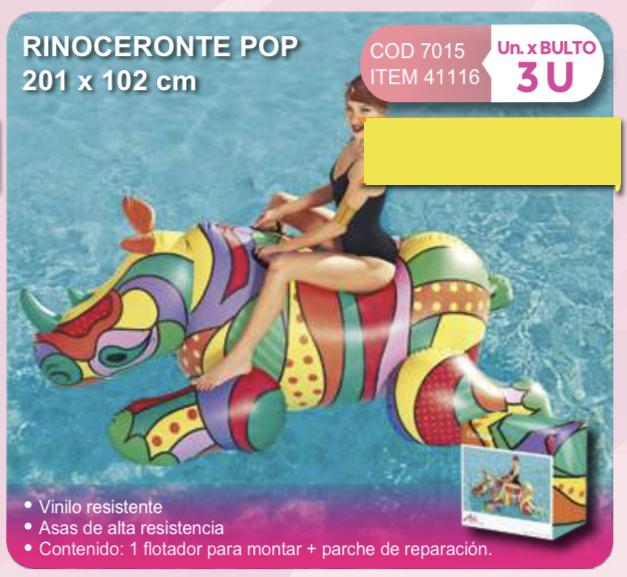 Rinoceronte pop 201 x 102 cm