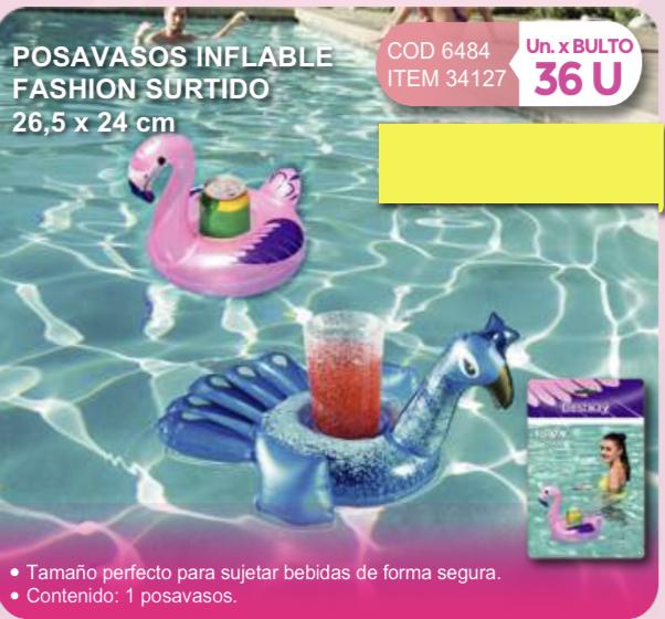 posavaso inflable fashion 