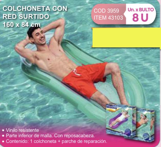 colchoneta con red surtido 160 x 84 cm