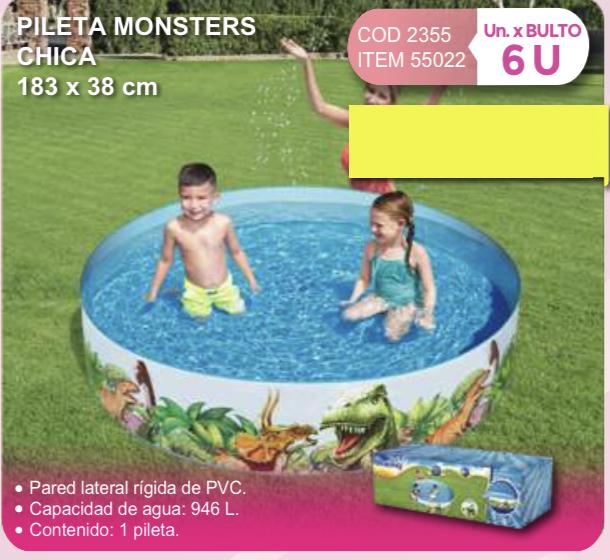 pileta monster chica 183 x 38 cm