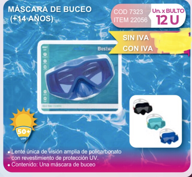 mascara de buceo (+14 años)