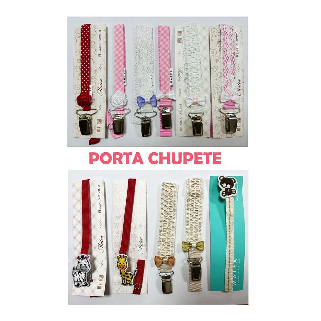 Porta chupete de tela