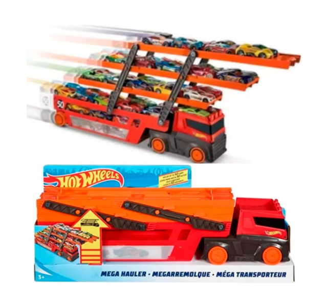 HOT WHEELS MEGA RED HAULER 50TH