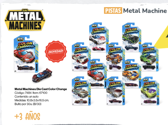 METAL MACHINE CAMBIA COLOR (7484)