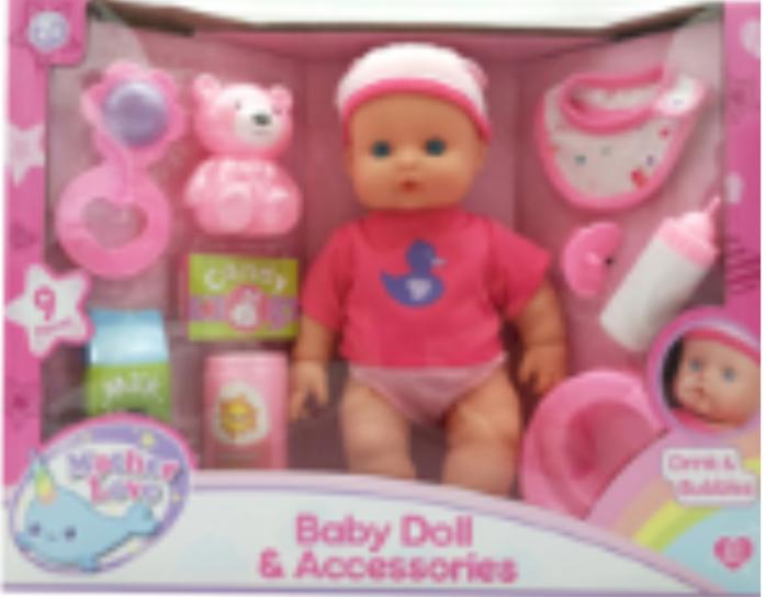 BEBOTE CON ACCESORIO SOPLA BURBUJAS 31 cm