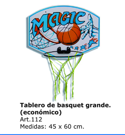 TABLERO BASQUET GRANDE (ECONOMICO)