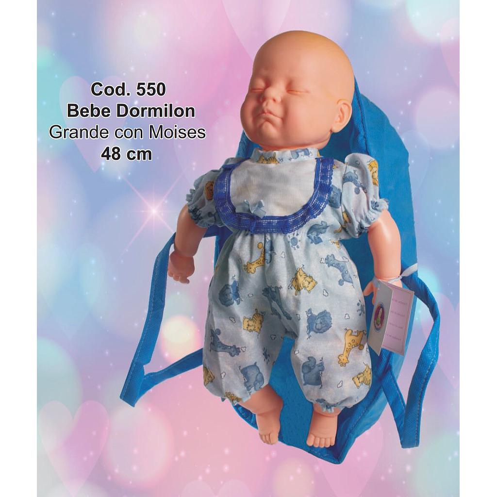 BEBE DORMILON GRANDE CON MOISES