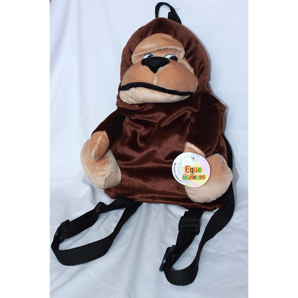 MOCHILA PELUCHE MONO CHICO